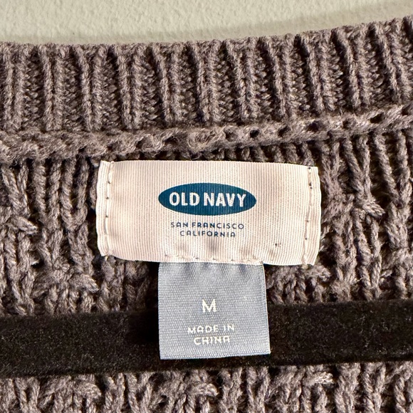 ⭐️ Old Navy Grey Cotton Blend Knit Sweater – PTP 21 - Picture 2 of 4